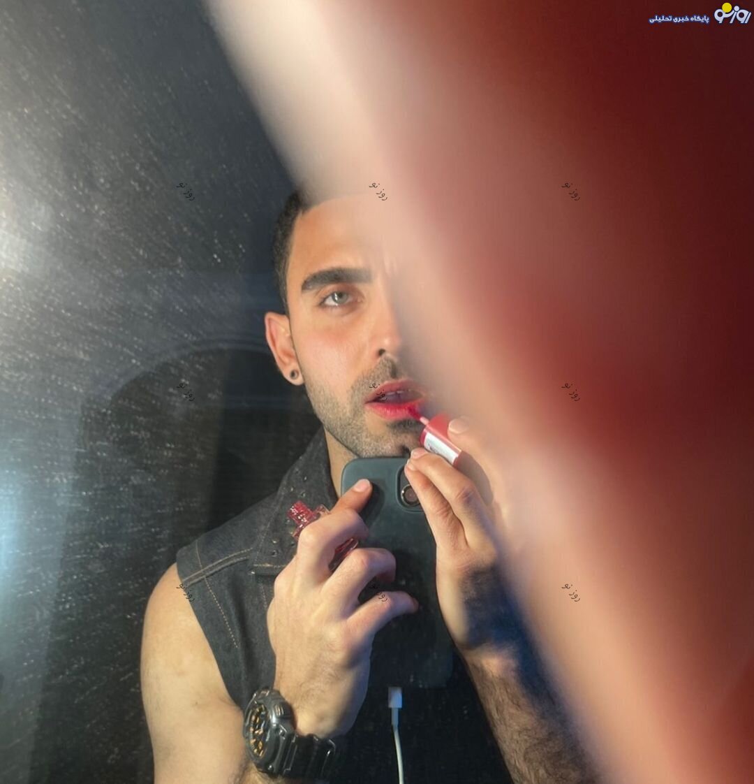 بازداشت بازیگر مردی که رژ لب قرمز زده بود/عکس