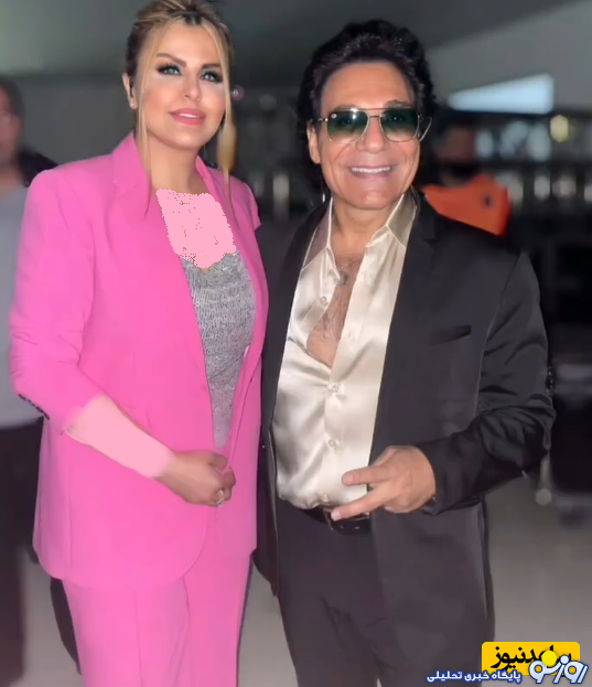 تیپ عجیب سحر مقدس کنار خواننده لس آنجلسی/عکس