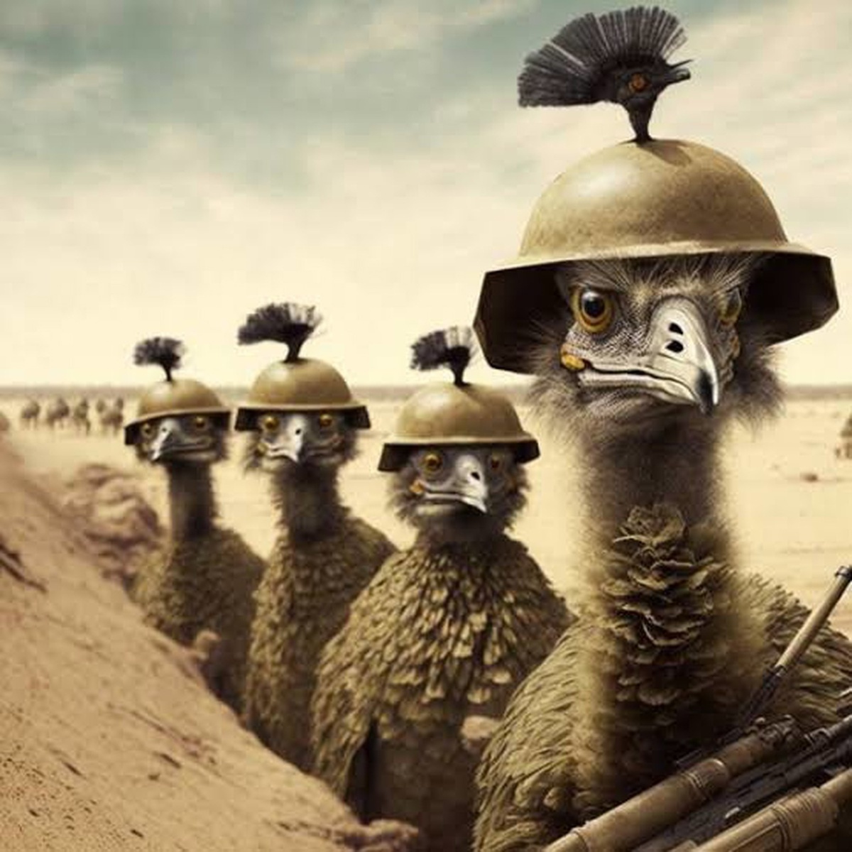 آبروریزی ارتش استرالیا در نبرد تاریخی با شترمرغ ها + فیلم