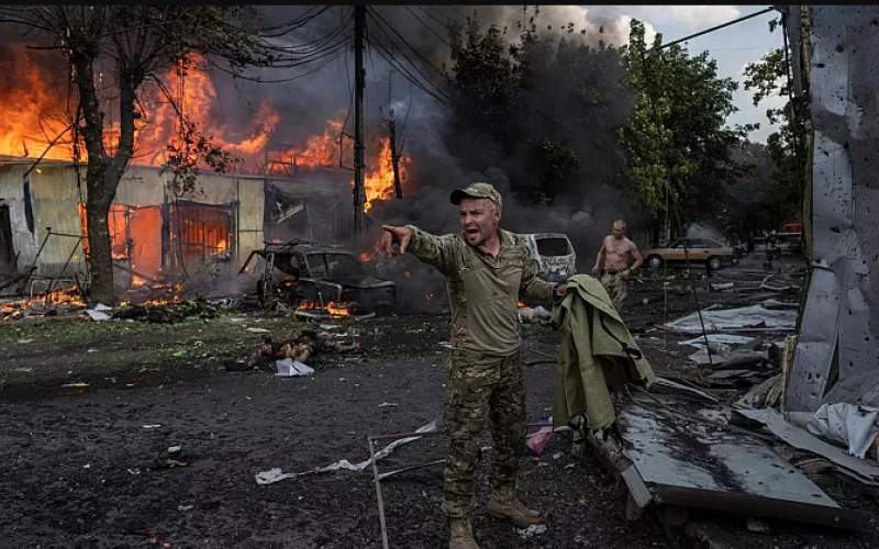 حمله مرگبار روسیه به بازاری در شرق اوکراین