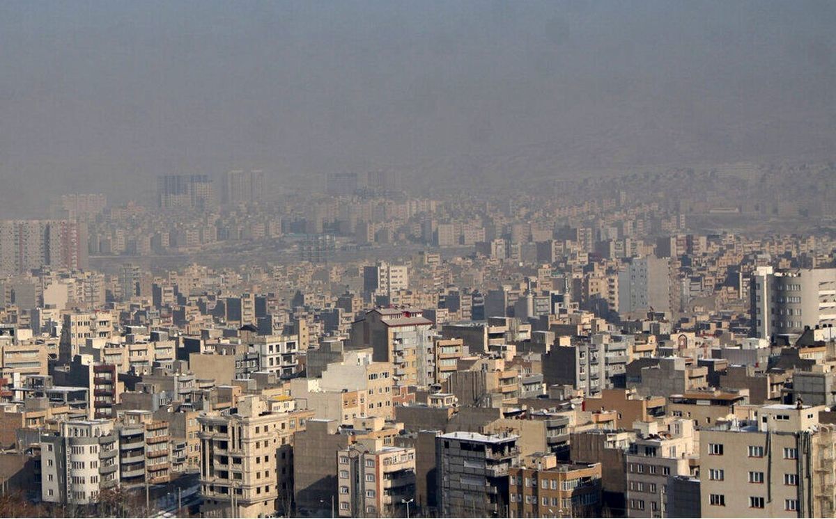 هوای تهران با شاخص کیفیت ۱۴۰ در وضعیت نارنجی