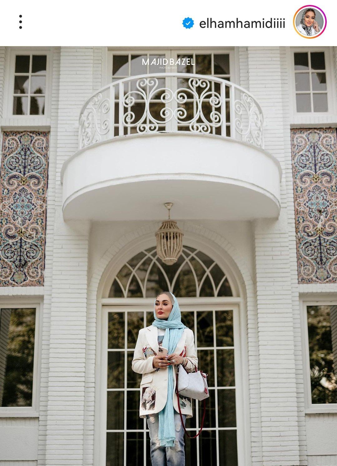 جنجال عکس شیک الهام حمیدی در قصر چند میلیاردی اش