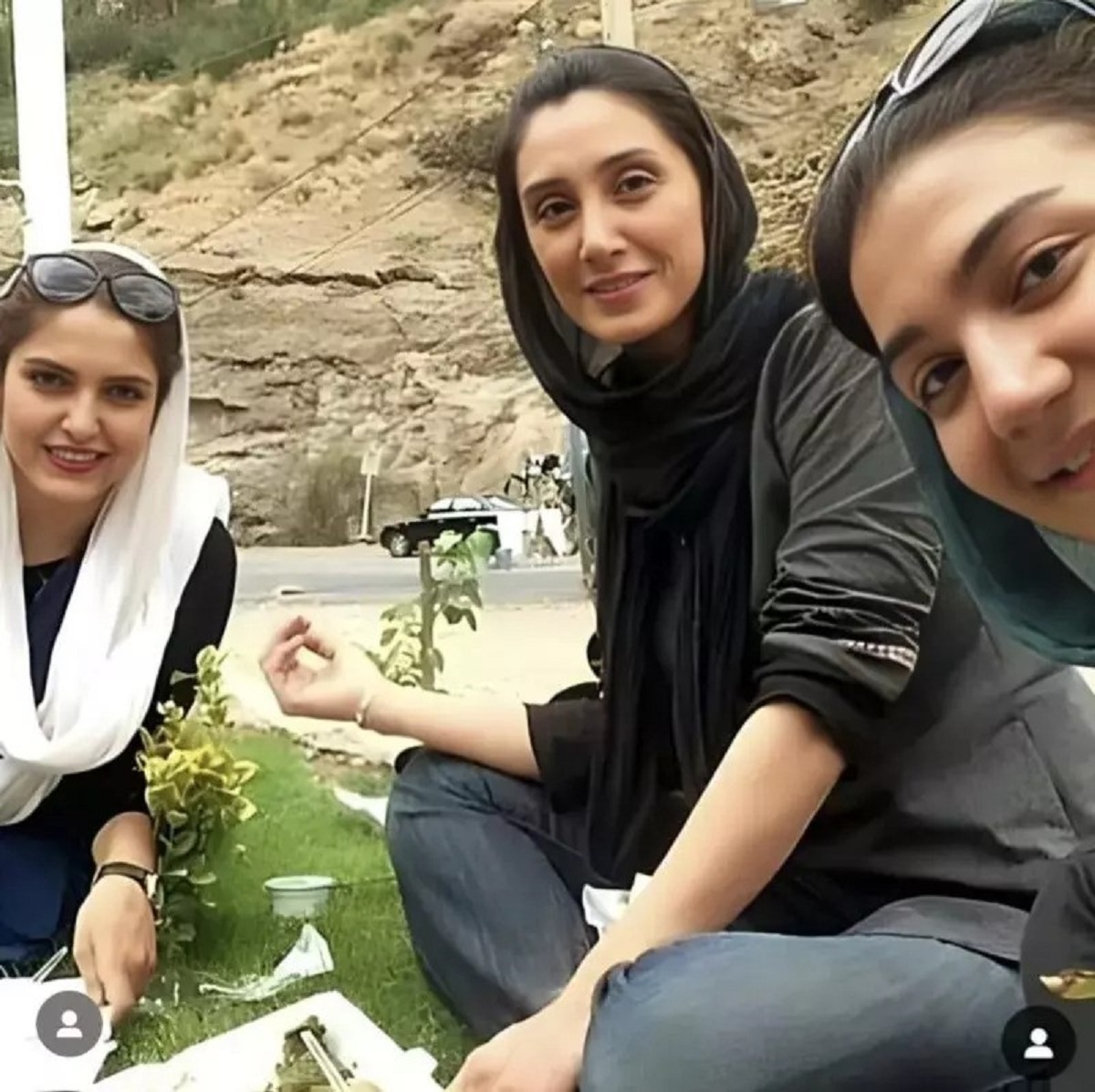 لو رفتن عکس خواهران زیبای هدیه تهرانی