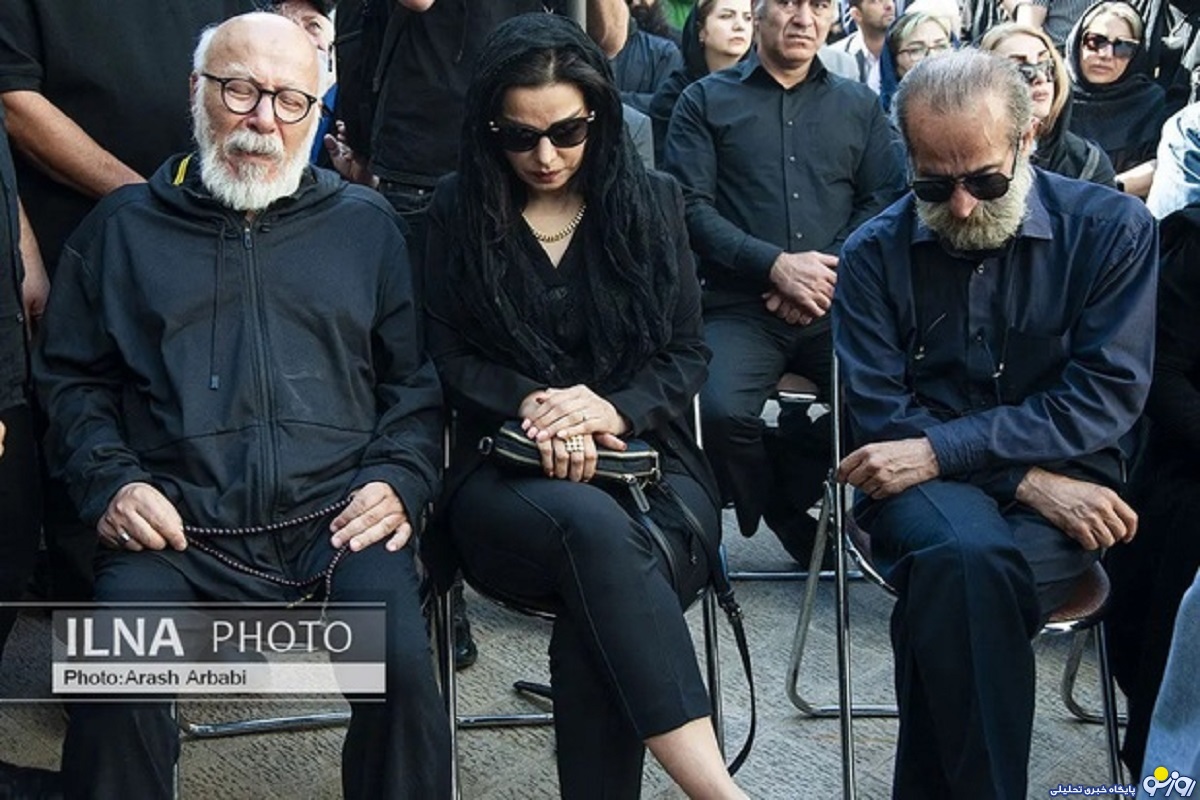 جنجال استایل مونا داودنژاد در مراسم تشییع رضا داودنژاد/عکس
