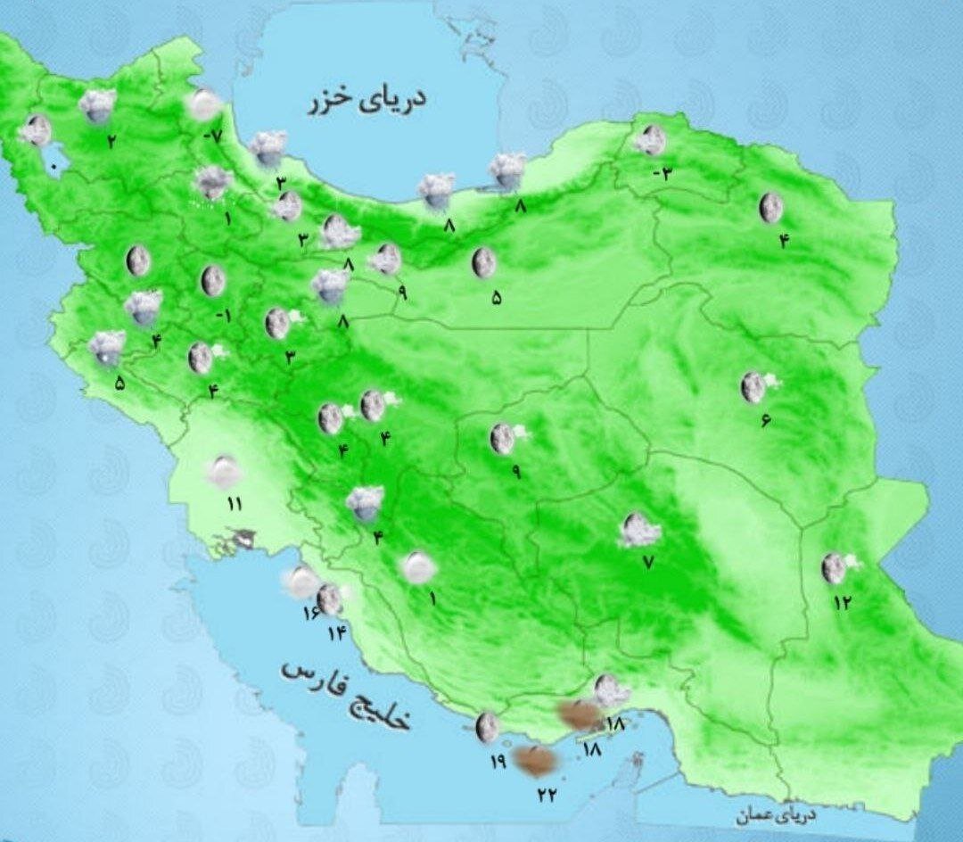 کاهش ۱۰ درجه‌ای دما در این مناطق کشور؛ بارش برف و باران طی روزهای آینده