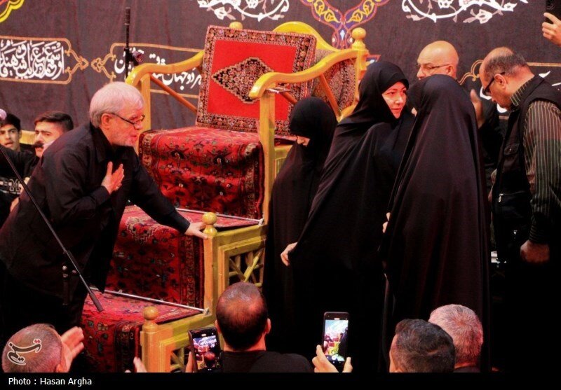 تصاویری از جمیله علم‌الهدی در حسینیه اعظم زنجان