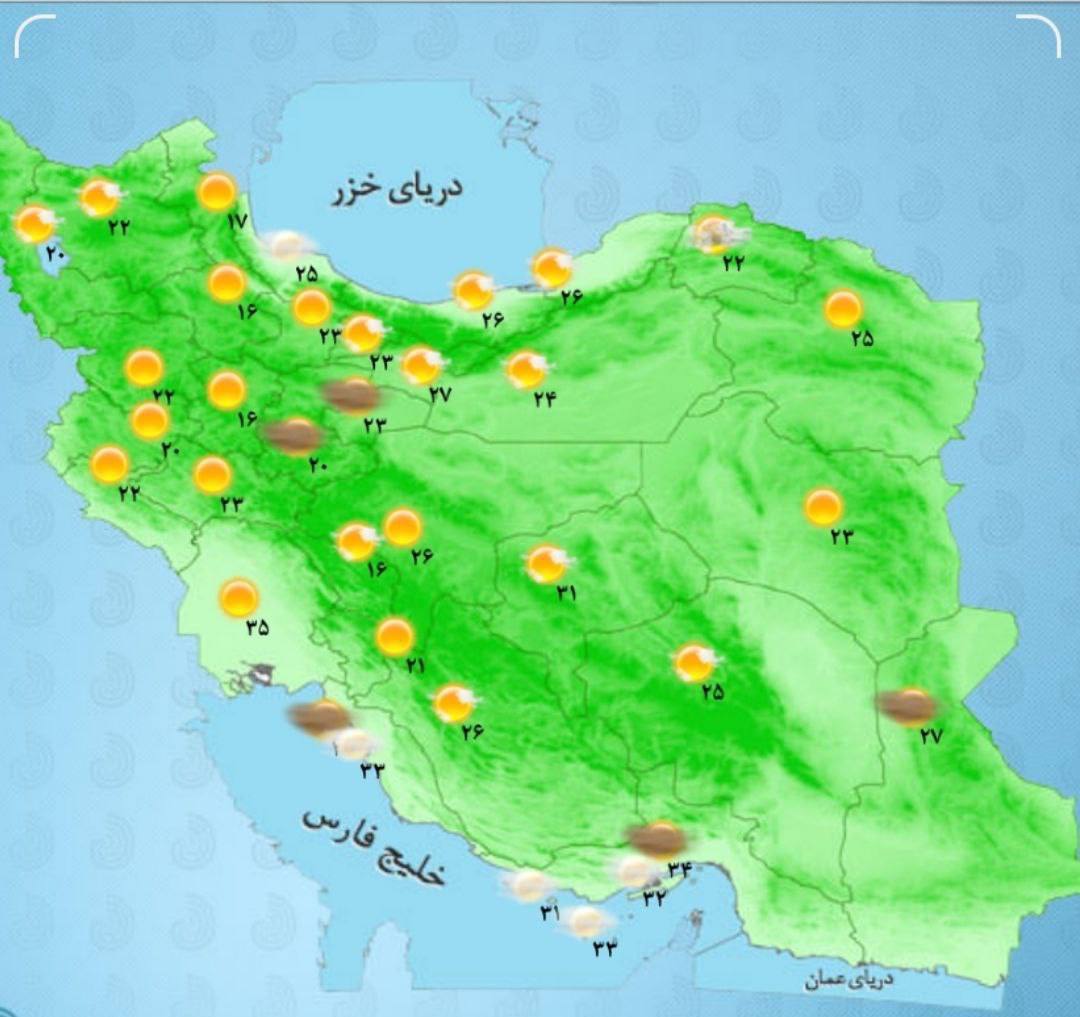 این استان‌ها منتظر رگبار و رعدوبرق باشند