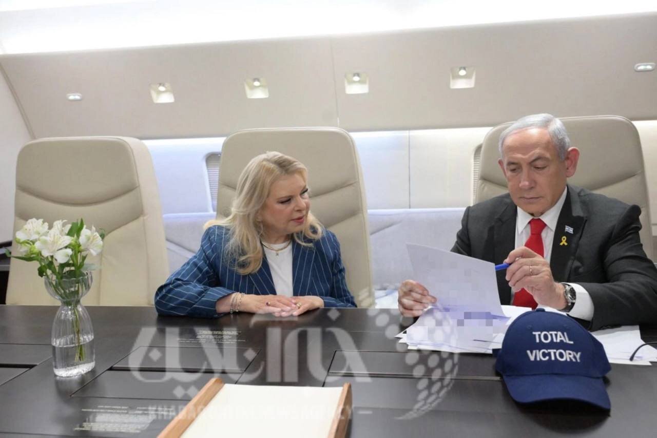 تصویر پربازدید از نتانیاهو و همسرش
