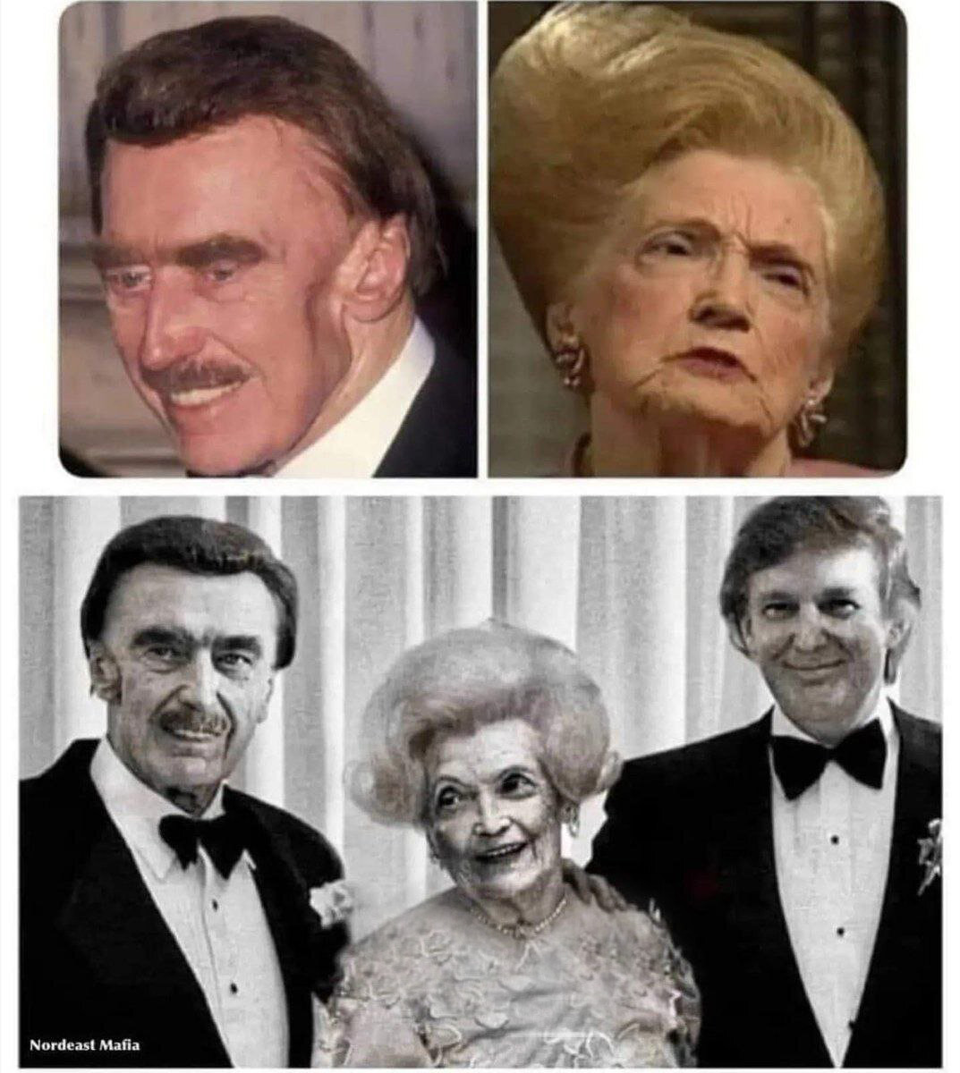عکس جنجالی از چهره عجیب پدر و مادر ترامپ!