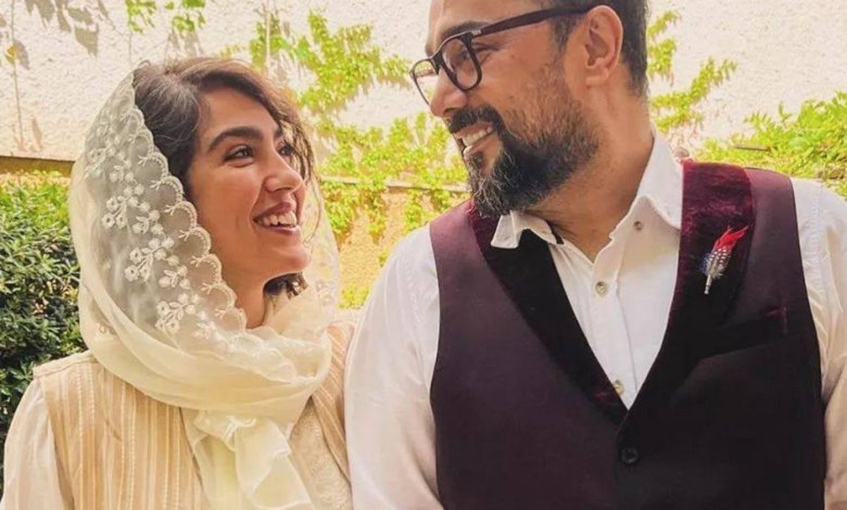 سلفی عاشقانه زوج تازه سینمای ایران در دل طبیعت