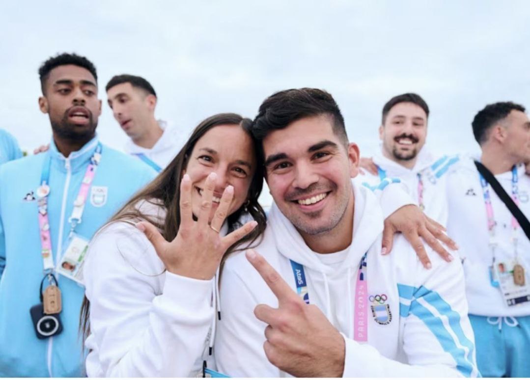 خواستگاری عاشقانه در دهکده المپیک پاریس، خبرساز شد