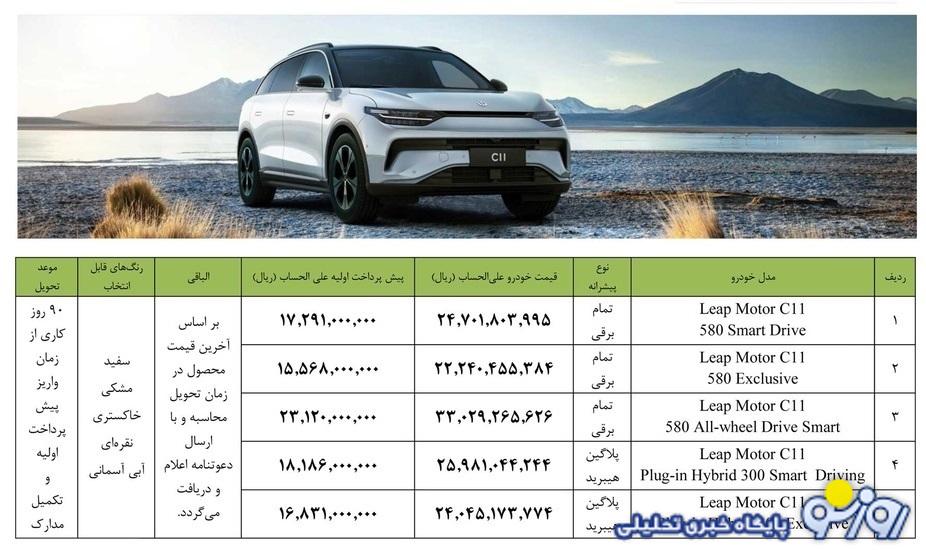 برای اولین بار فروش خودروی نوظهور C11 در ایران + قیمت