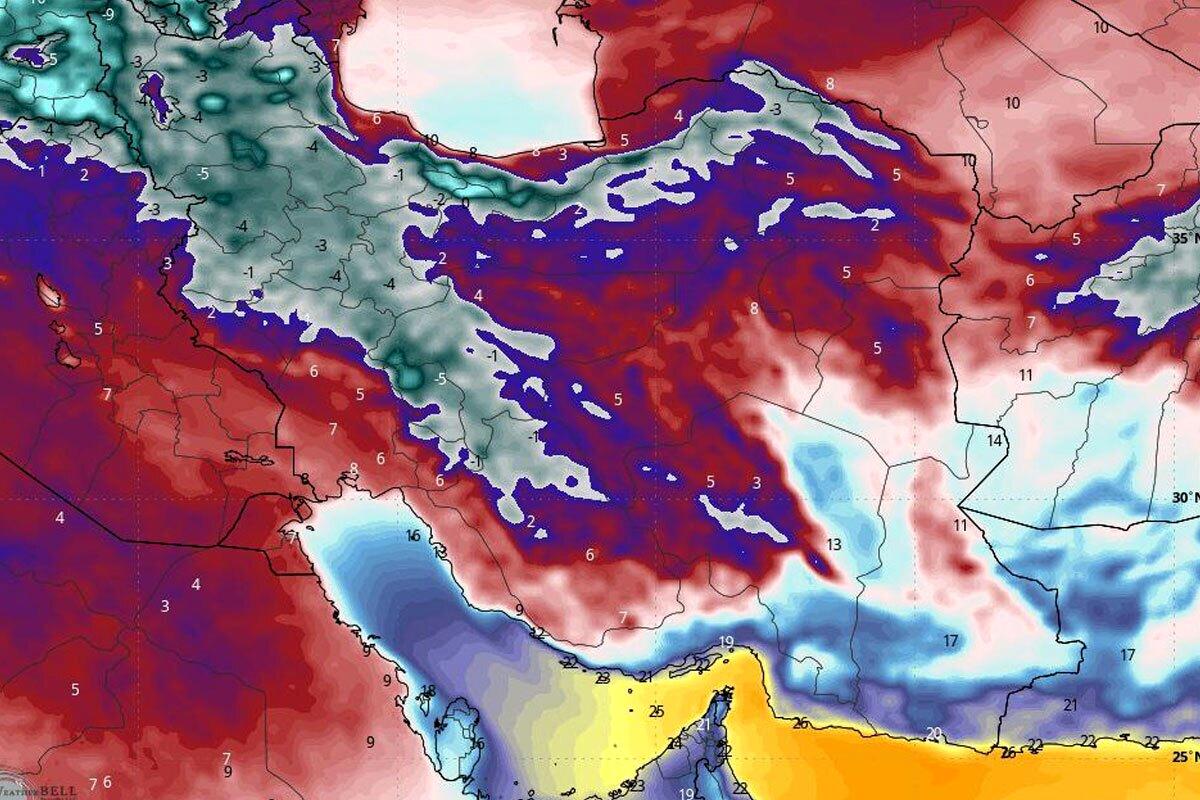 زمستان برگشت ؛ سرما و یخبندان در آخر هفته