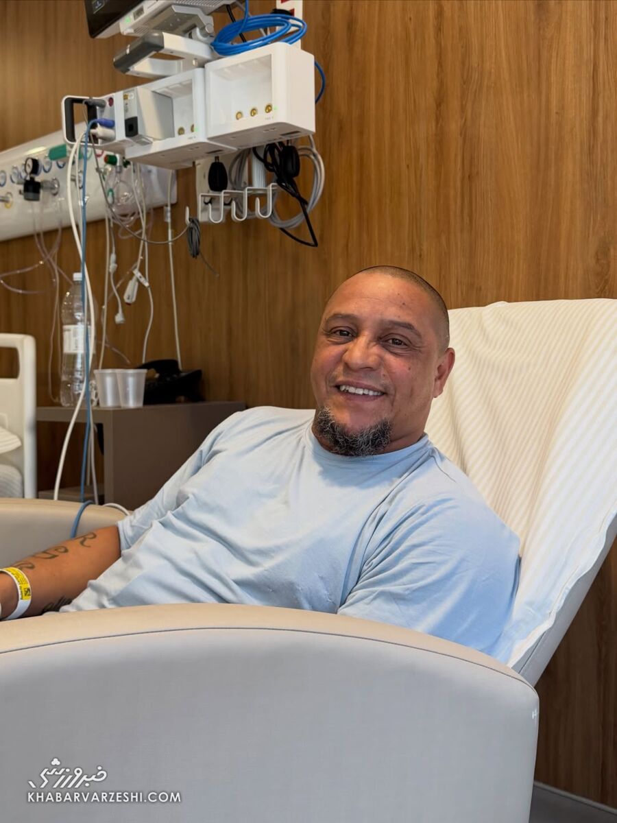 پیام روبرتو کارلوس از تخت بیمارستان؛ من سکته نکردم +عکس