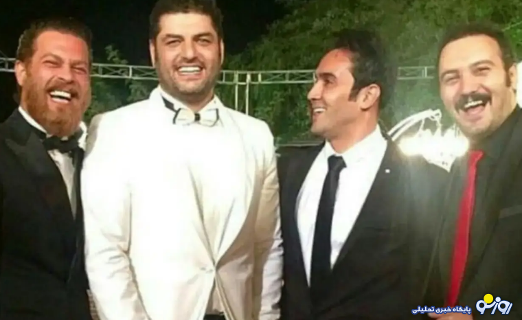 تصویری از دیرباز، پورسرخ و بازغی در مراسم عروسی سام درخشانی