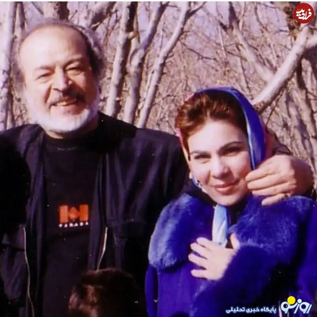 ایرج قادری در کنار همسرش هما