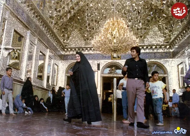 بیتا فرهی در حرم شاه‌عبدالعظیم