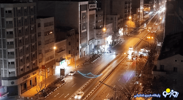 وضعیت خیابانهای تهران در دوشنبه شب وضعیت خیابانهای تهران در دوشنبه شب