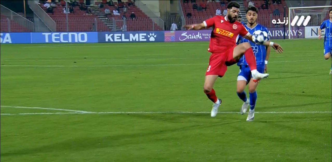 عکس از صحنه مشکوک بازی استقلال و المحرق