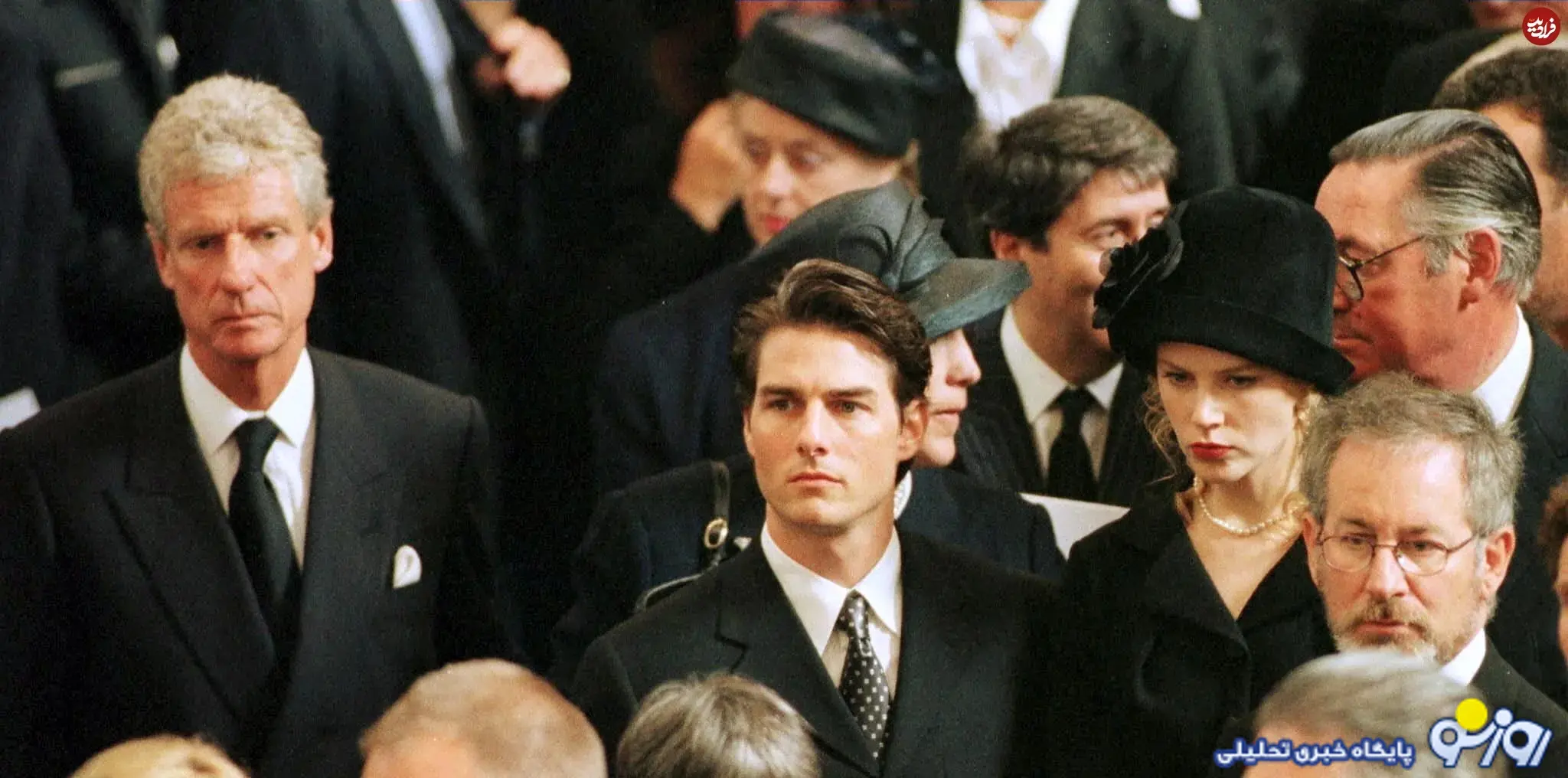 نیکول کیدمن و تام کروز در مراسم تشییع پرنسس دایانا در لندن نیکول کیدمن و تام کروز در مراسم تشییع پرنسس دایانا در لندن