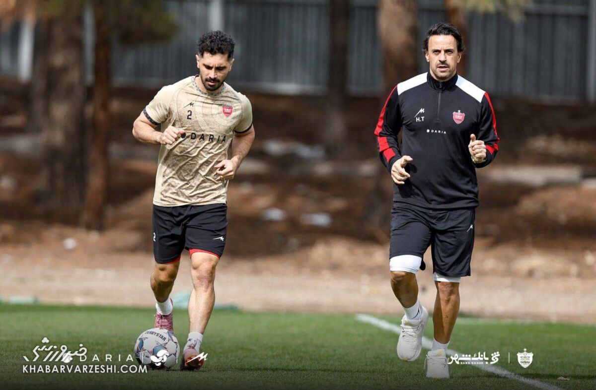 خبر خوب از تمرینات پرسپولیس؛ کاپیتان دوباره پا به توپ شد +عکس