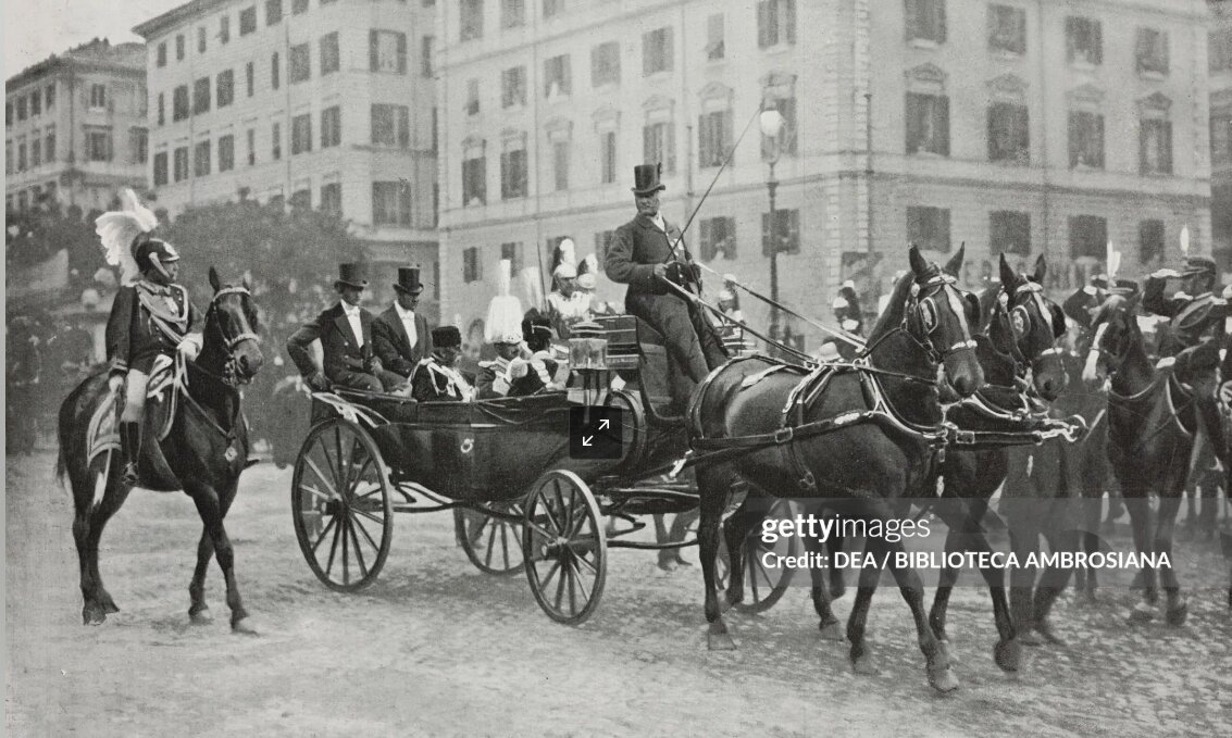 مظفرالدینشاه در سانِ نظامی رُم، ایتالیا مظفرالدینشاه در سانِ نظامی رُم، ایتالیا