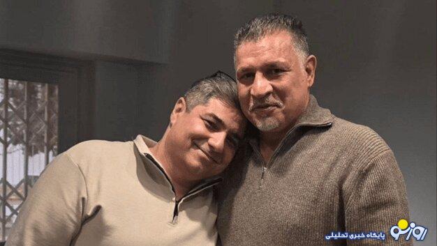 شهرام جزایری در آغوش علی دایی! شهرام جزایری در آغوش علی دایی!