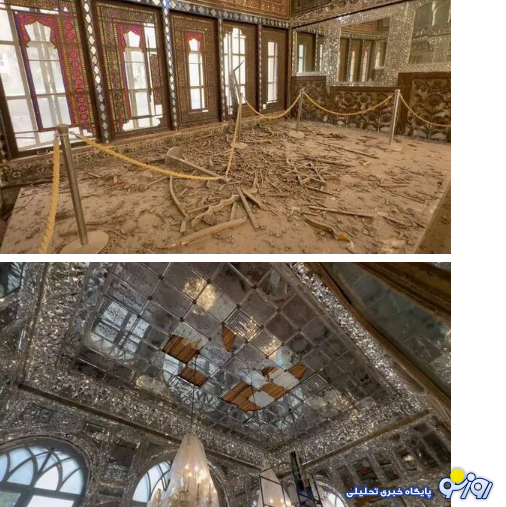 آسیب به کاخ گلستان در اثر حمله آمریکا و اسرائیل به ایران