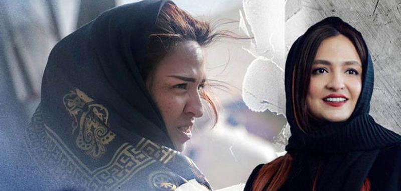 گریم گلاره برای راحله فیلم ابلق