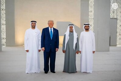 ترامپ در خانه خانواده ابراهیمی+ تصاویر