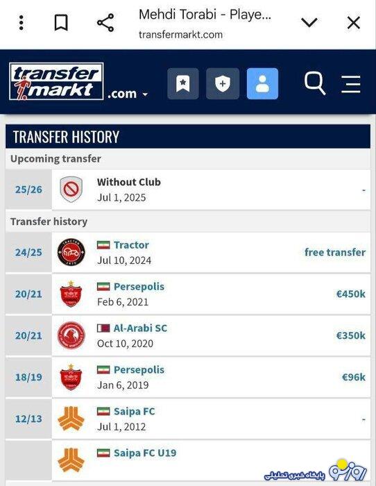 ترابی به پرسپولیس می‌رسد؟