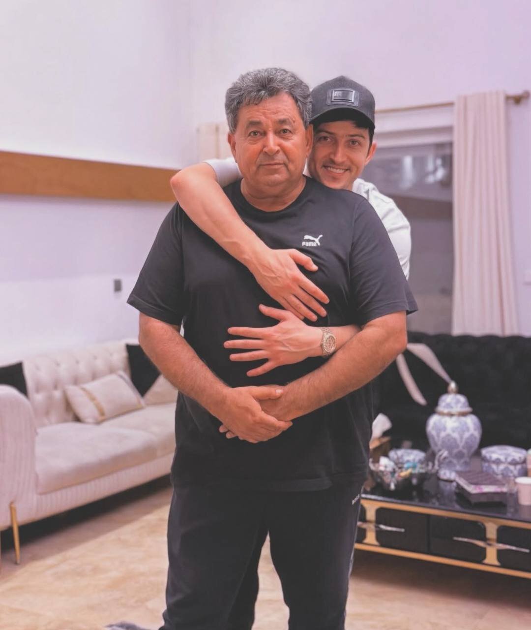 عکس | قاب عاشقانه سردار آزمون و پدرش