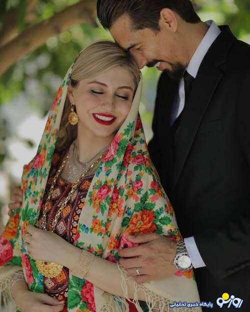 استایل رنگارنگ همسر ستاره ملی‌پوش محبوب/عکس