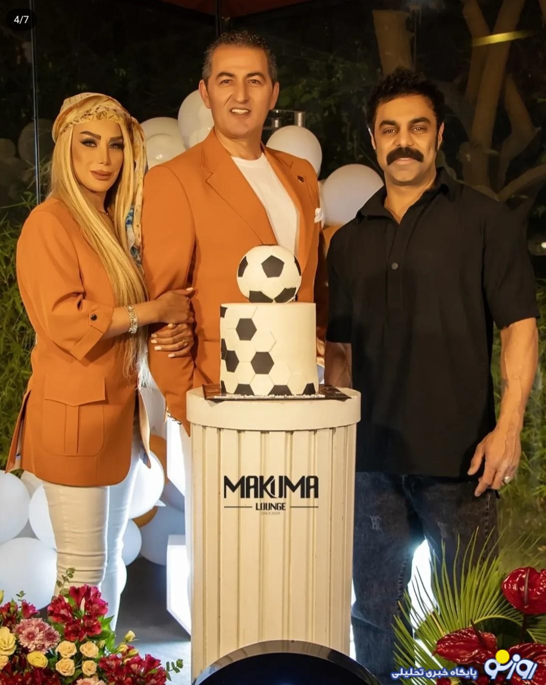 جشن تولد ۵۰ سالگی پرویز برومند با حضور چهره های مشهور و همسر زیبایش/عکس