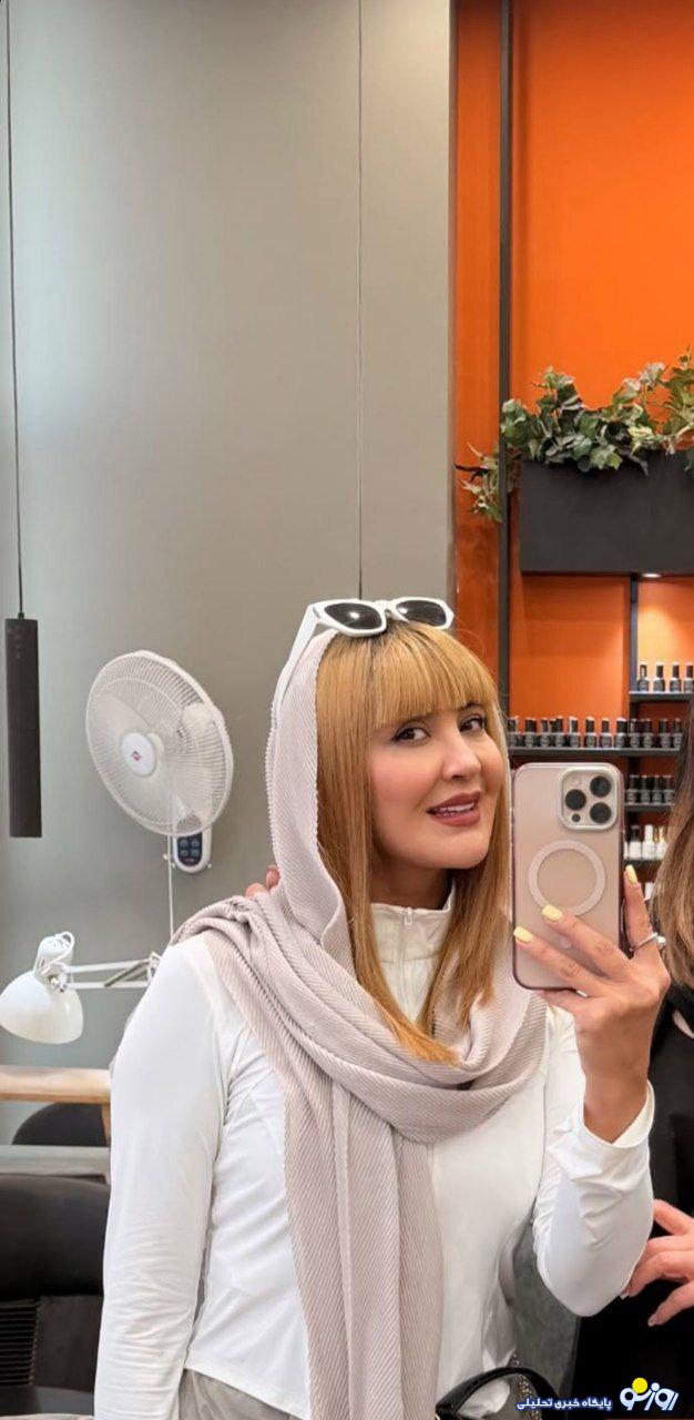 عکس جنجالی کریم معصومی با موی چتری و بلوند/عکس