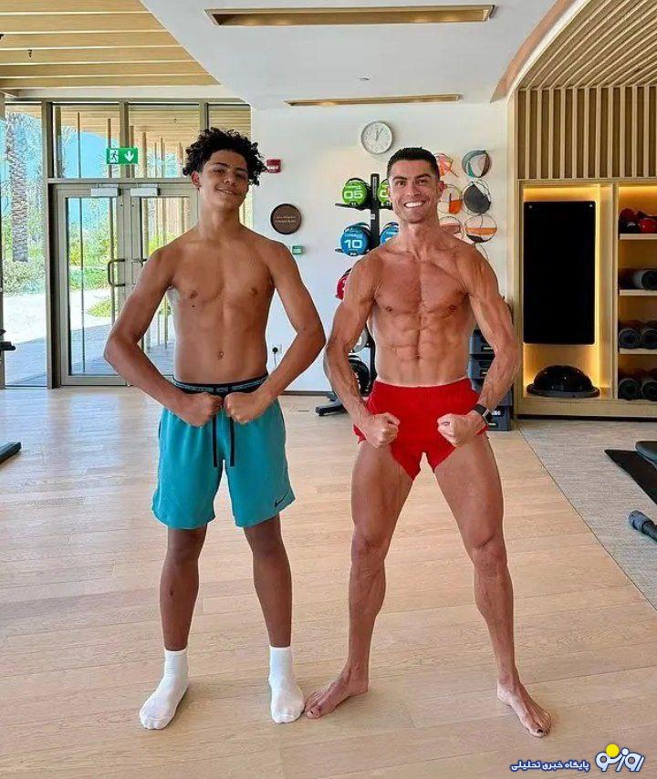 لاک زدن کریس رونالدو برای فرار از بیماری!/عکس