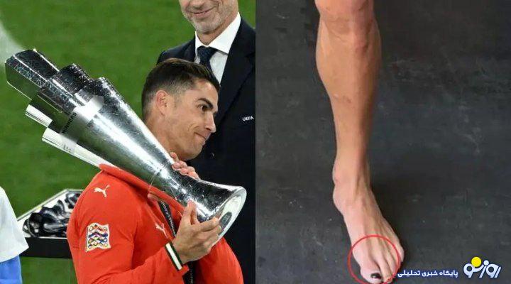 لاک زدن کریس رونالدو برای فرار از بیماری!/عکس