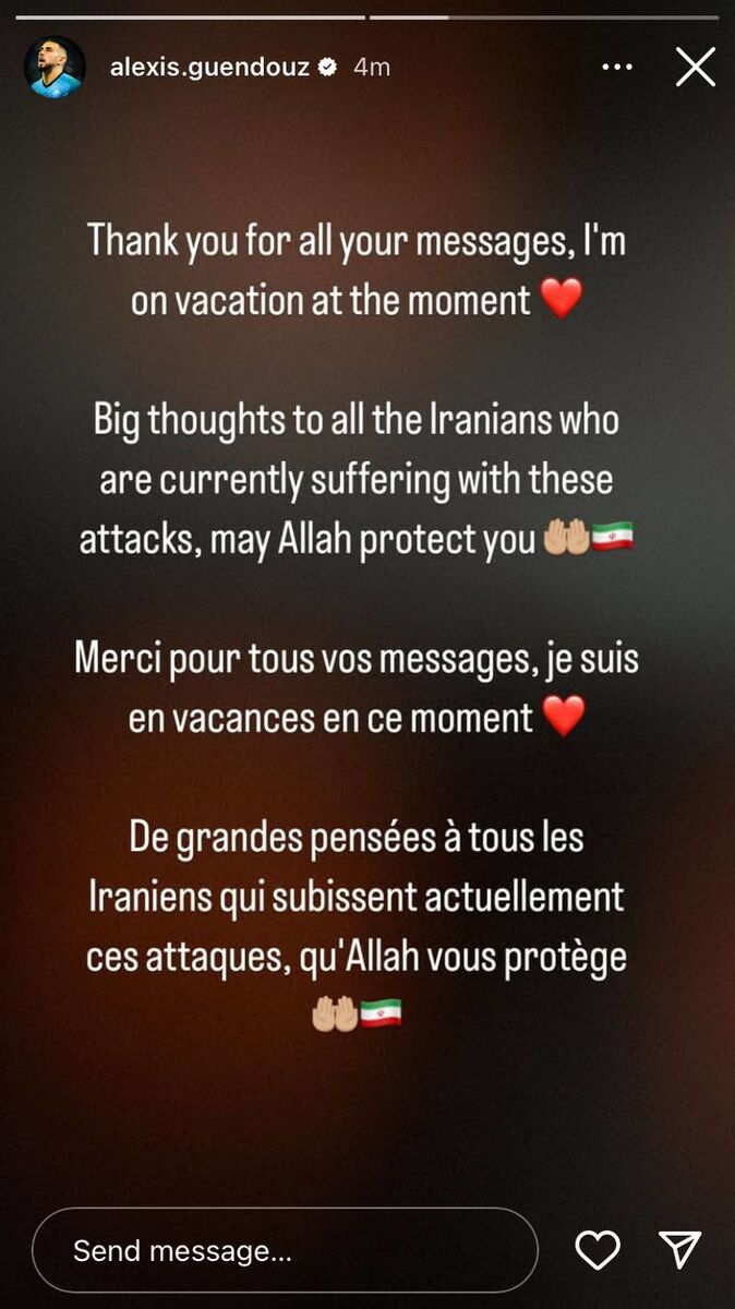 واکنش سنگربان ملی پوش پرسپولیس به حملات رژیم صهیونیستی به ایران