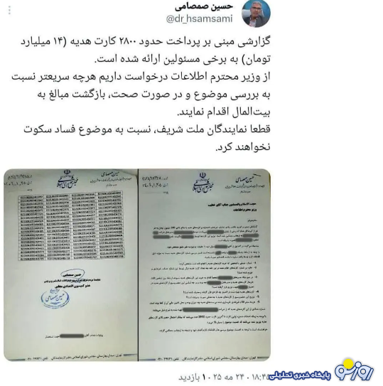 ۲۸۰۰ کارت هدیه به عبارتی ۱۴ میلیارد تومان به چه کسانی تعلق گرفته است؟ ۲۸۰۰ کارت هدیه به عبارتی ۱۴ میلیارد تومان به چه کسانی تعلق گرفته است؟