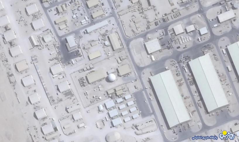 تصاویر ماهوارهای از جزئیات حمله ۲۳ ژوئن ایران به پایگاه العدید قطر تصاویر ماهوارهای از جزئیات حمله ۲۳ ژوئن ایران به پایگاه العدید قطر