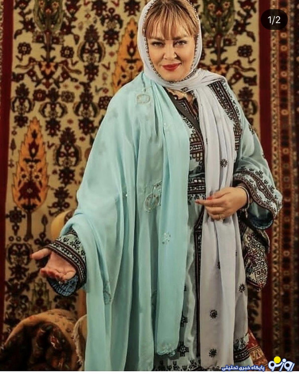 مو‌های چتری بازیگر خانم