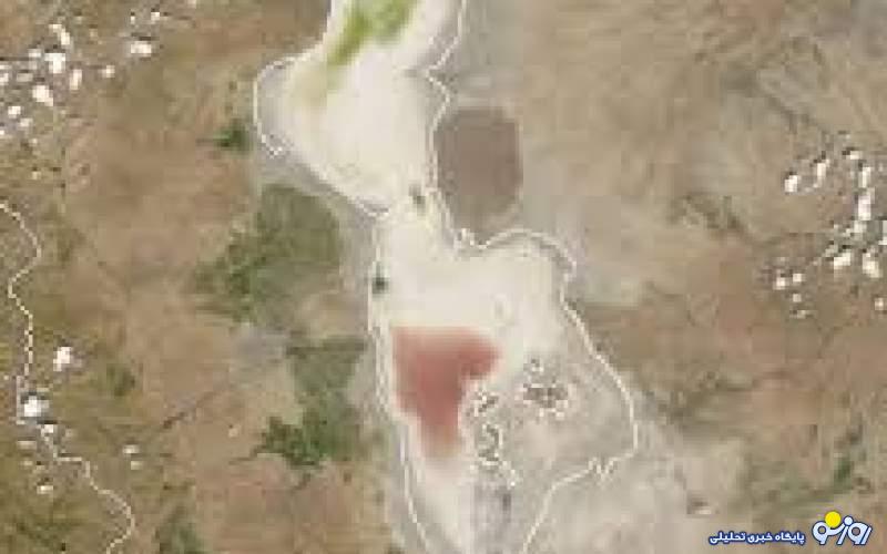 تصاویر هوایی از وضعیت خشک شده دریاچه ارومیه!