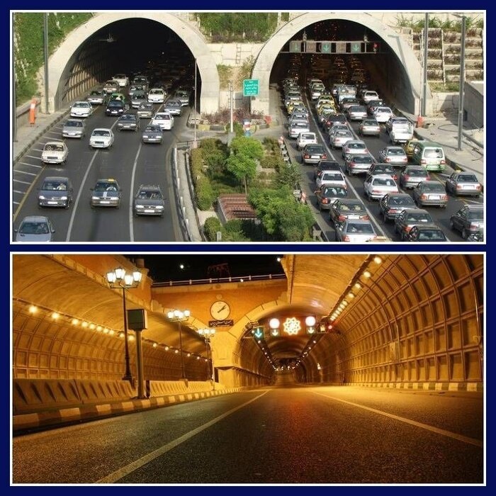 انسداد موقتی تونل های شهدای غزه و رسالت تهران امشب(سه شنبه)