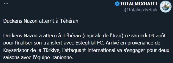 توییت یک رسانه درباره نازون