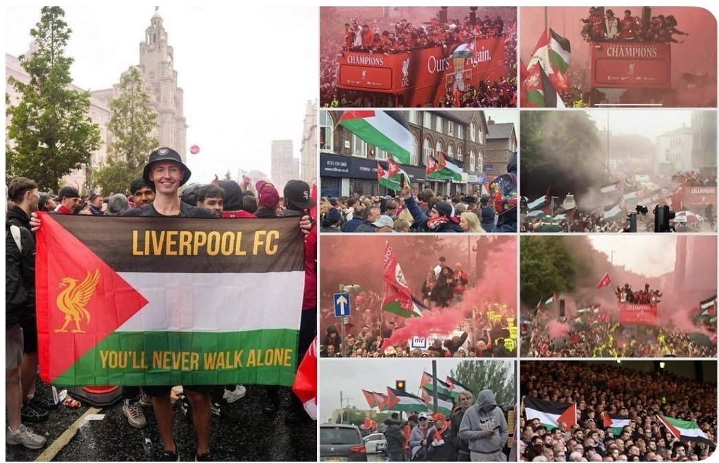 تیم فوتبال لیورپول انگلیس , تیم فوتبال کریستال‌پالاس انگلیس , رژیم صهیونیستی (اسرائیل) , کشور فلسطین , فدراسیون بین‌المللی فوتبال (فیفا) ,