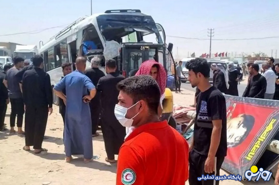 واژگونی اتوبوس زائران ایرانی در بصره چند کشته داد؟