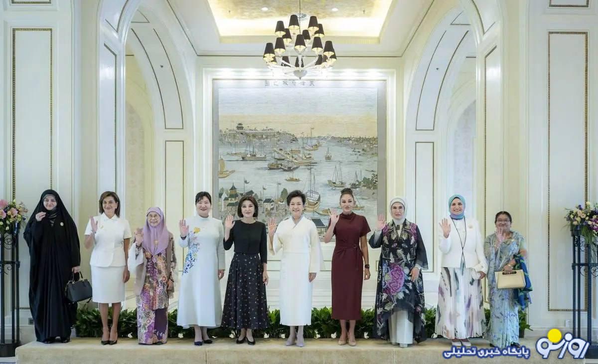 زهرا پزشکیان با همسران روسای جمهور زهرا پزشکیان با همسران روسای جمهور