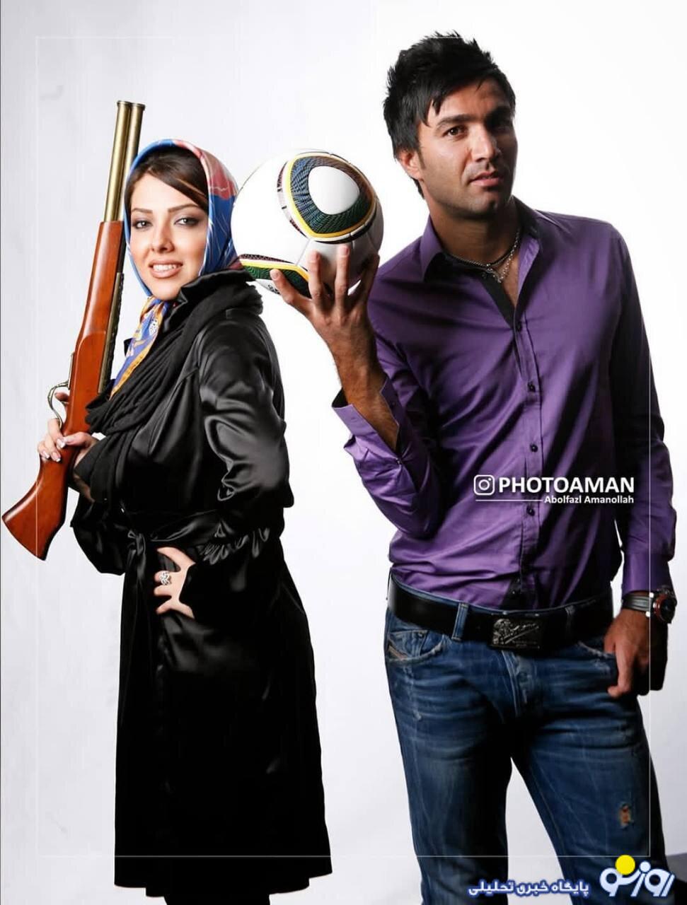 عکسی زیر خاکی از جواد نکونام کنار بازیگر خانم عکسی زیر خاکی از جواد نکونام کنار بازیگر خانم