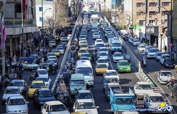 ترافیک ۱۶۹ درصدی در تهران ترافیک ۱۶۹ درصدی در تهران