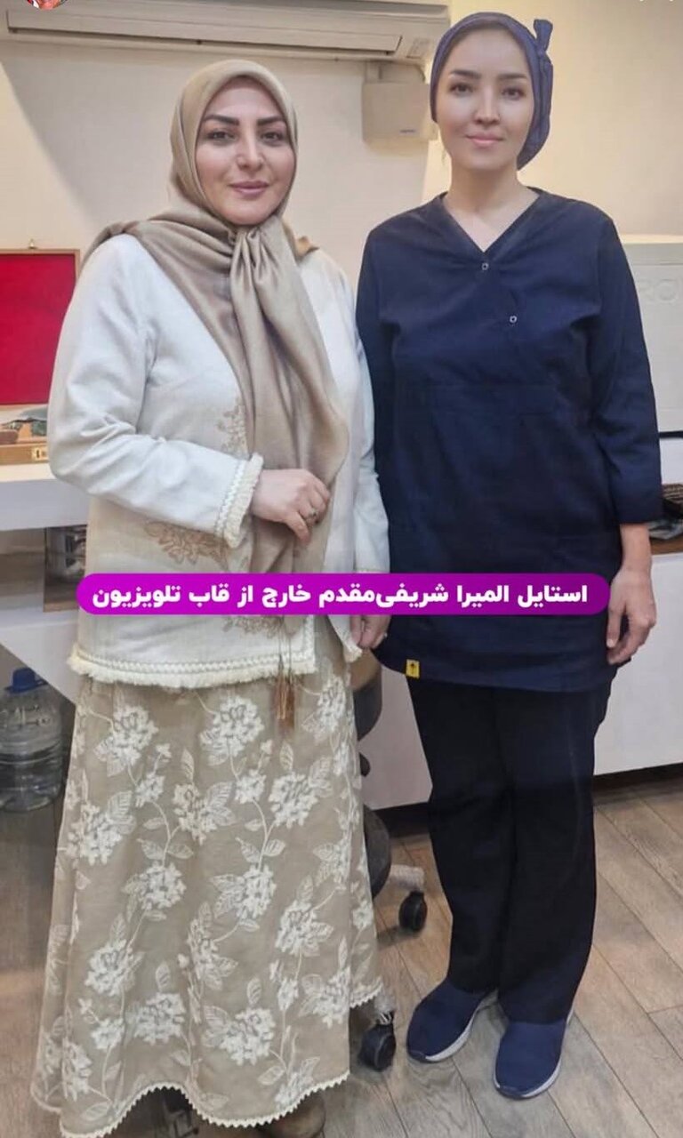 عکس | استایل المیرا شریفی مقدم خارج از قاب تلویزیون